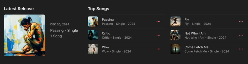 Apple Music Songs by EECANE
